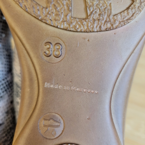 RIEKER Doris anitstress metallic leather perforated square toe Mary Jane shoes - Picture 13 of 16